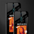sassy mona lisa glass case for oppo a9 image-2
