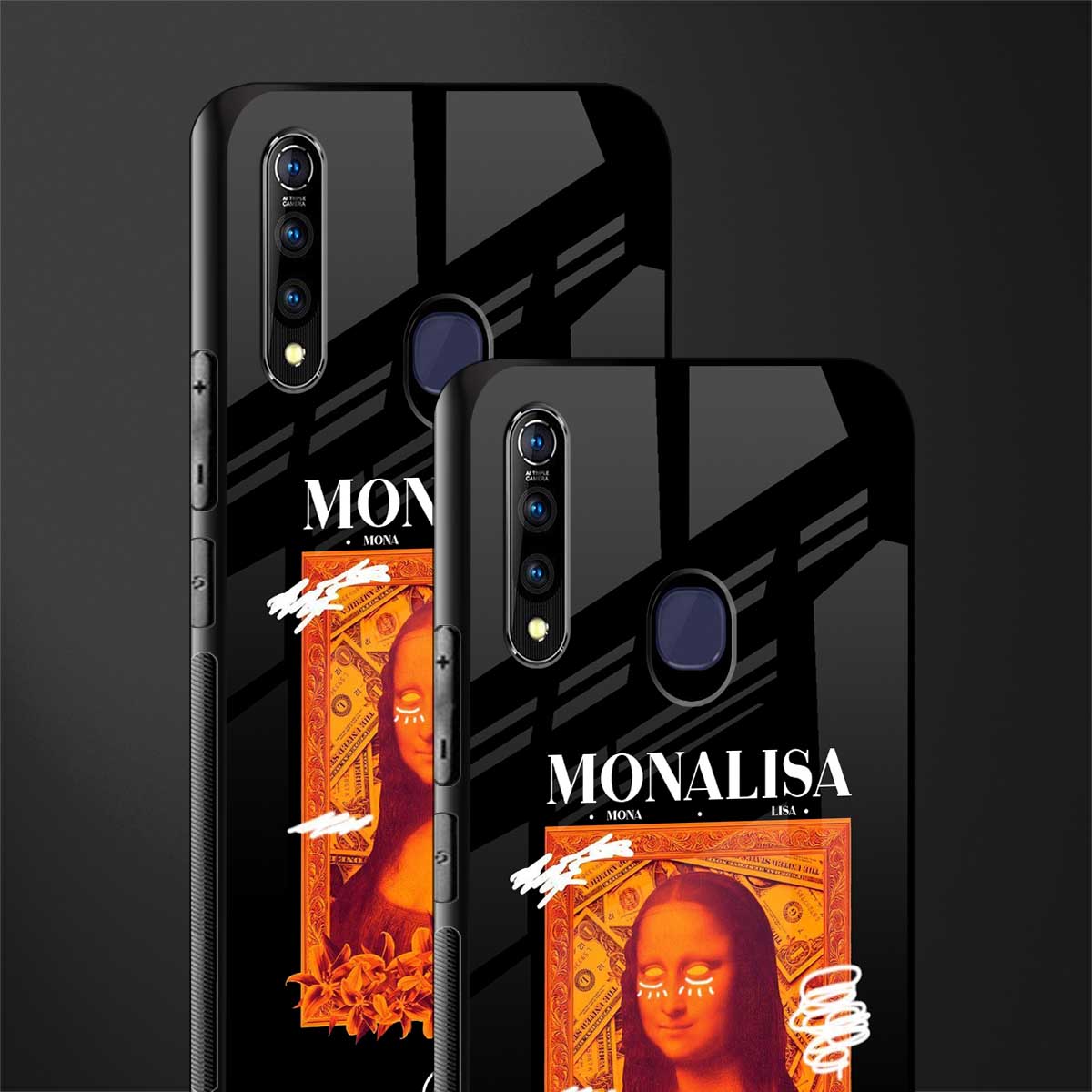 sassy mona lisa glass case for vivo z1 pro image-2