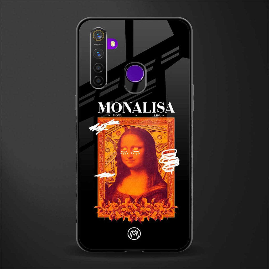 sassy mona lisa glass case for realme 5 pro image