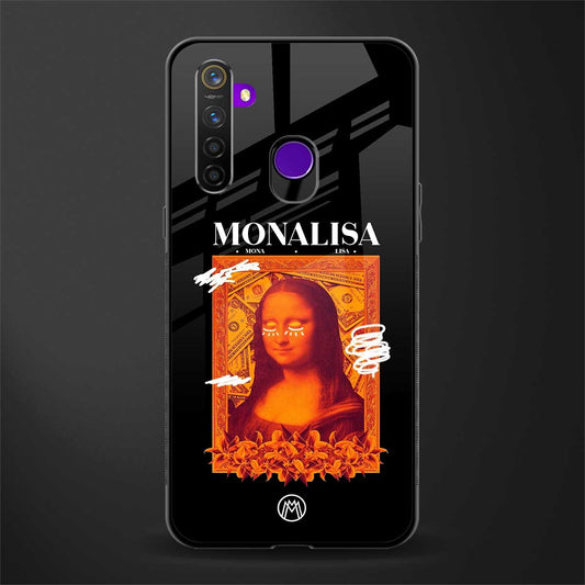 sassy mona lisa glass case for realme 5 image