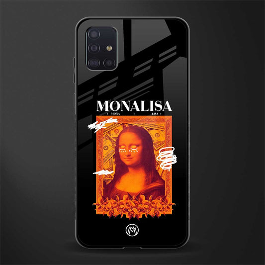 sassy mona lisa glass case for samsung galaxy a71 image