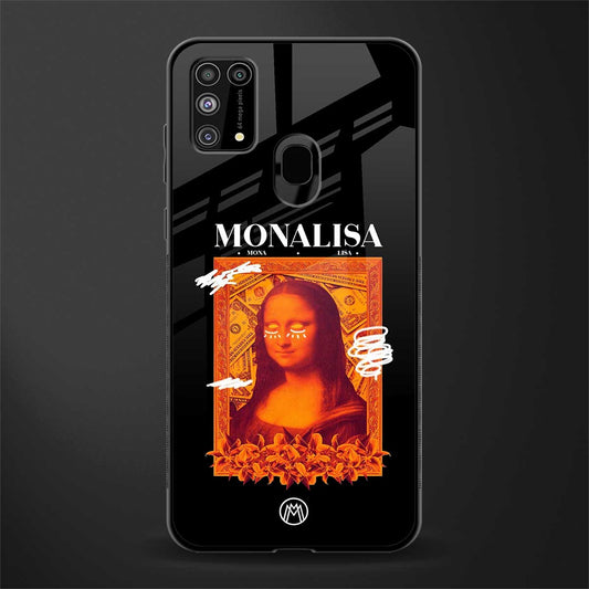 sassy mona lisa glass case for samsung galaxy m31 prime edition image