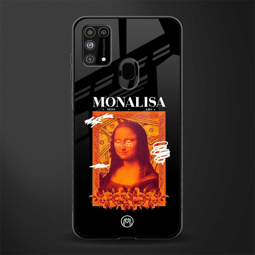 sassy mona lisa glass case for samsung galaxy f41 image