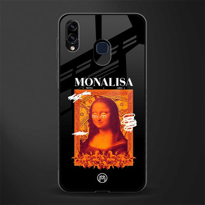 sassy mona lisa glass case for samsung galaxy a20 image