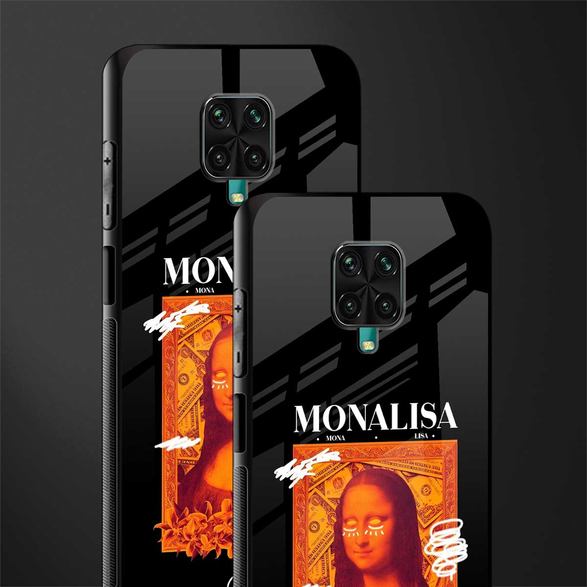sassy mona lisa glass case for redmi note 9 pro image-2
