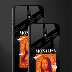 sassy mona lisa glass case for redmi 8a image-2