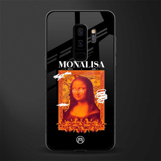 sassy mona lisa glass case for samsung galaxy s9 plus image