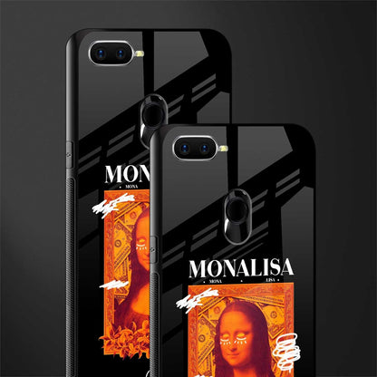 sassy mona lisa glass case for oppo a5s image-2