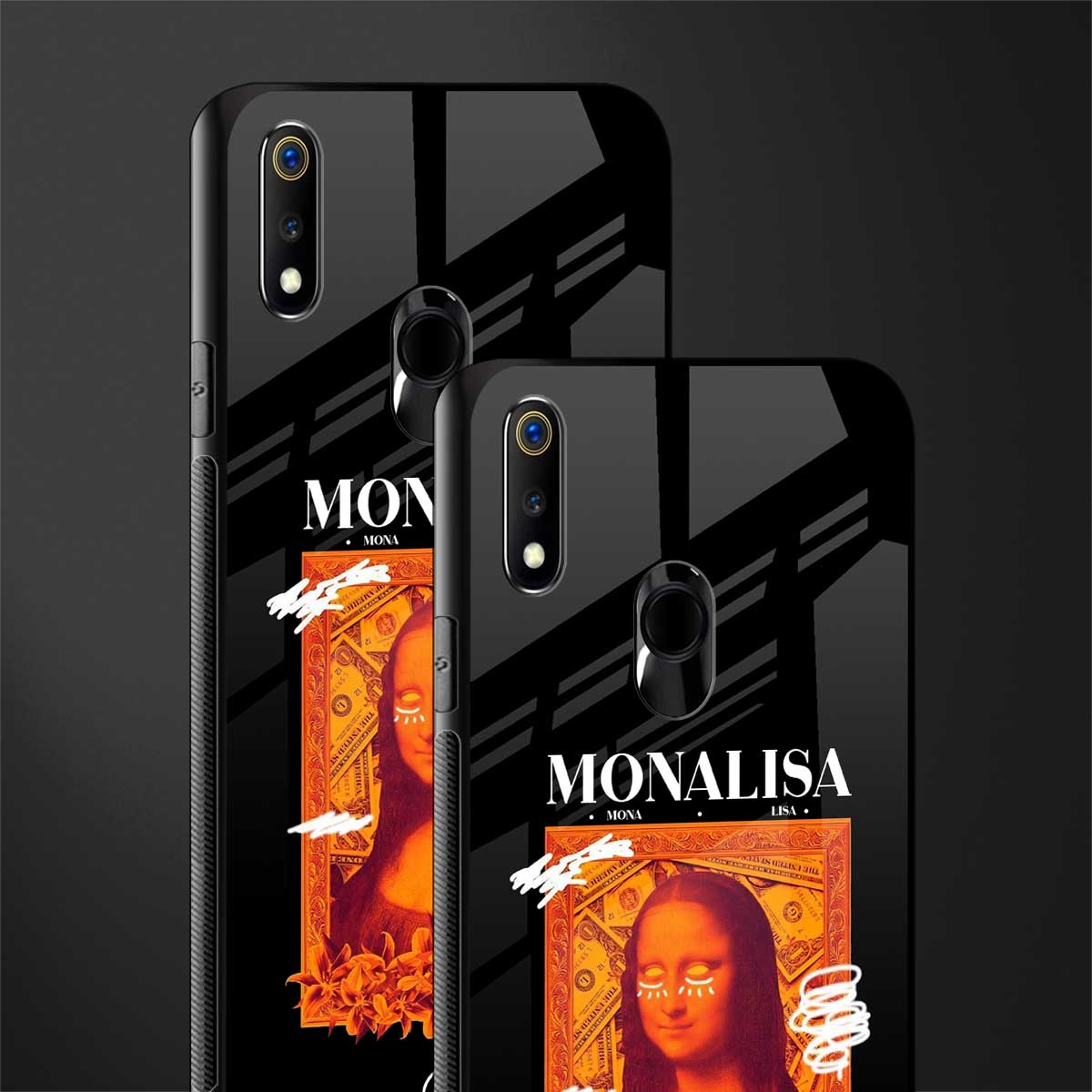 sassy mona lisa glass case for realme 3 pro image-2