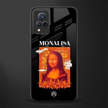 sassy mona lisa glass case for vivo v21 5g image