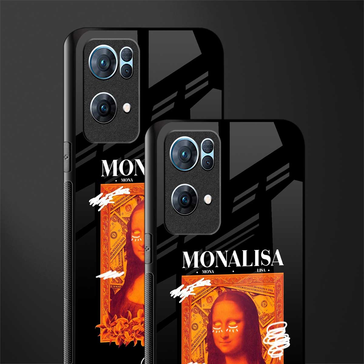 sassy mona lisa glass case for oppo reno7 pro 5g image-2