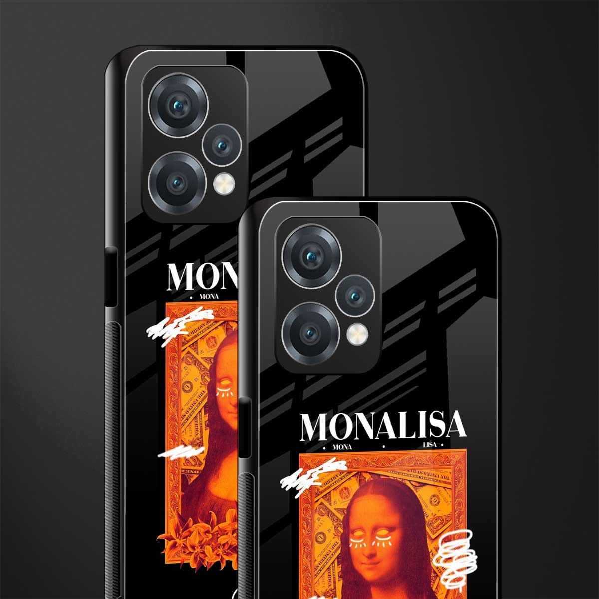 sassy mona lisa back phone cover | glass case for realme 9 pro 5g