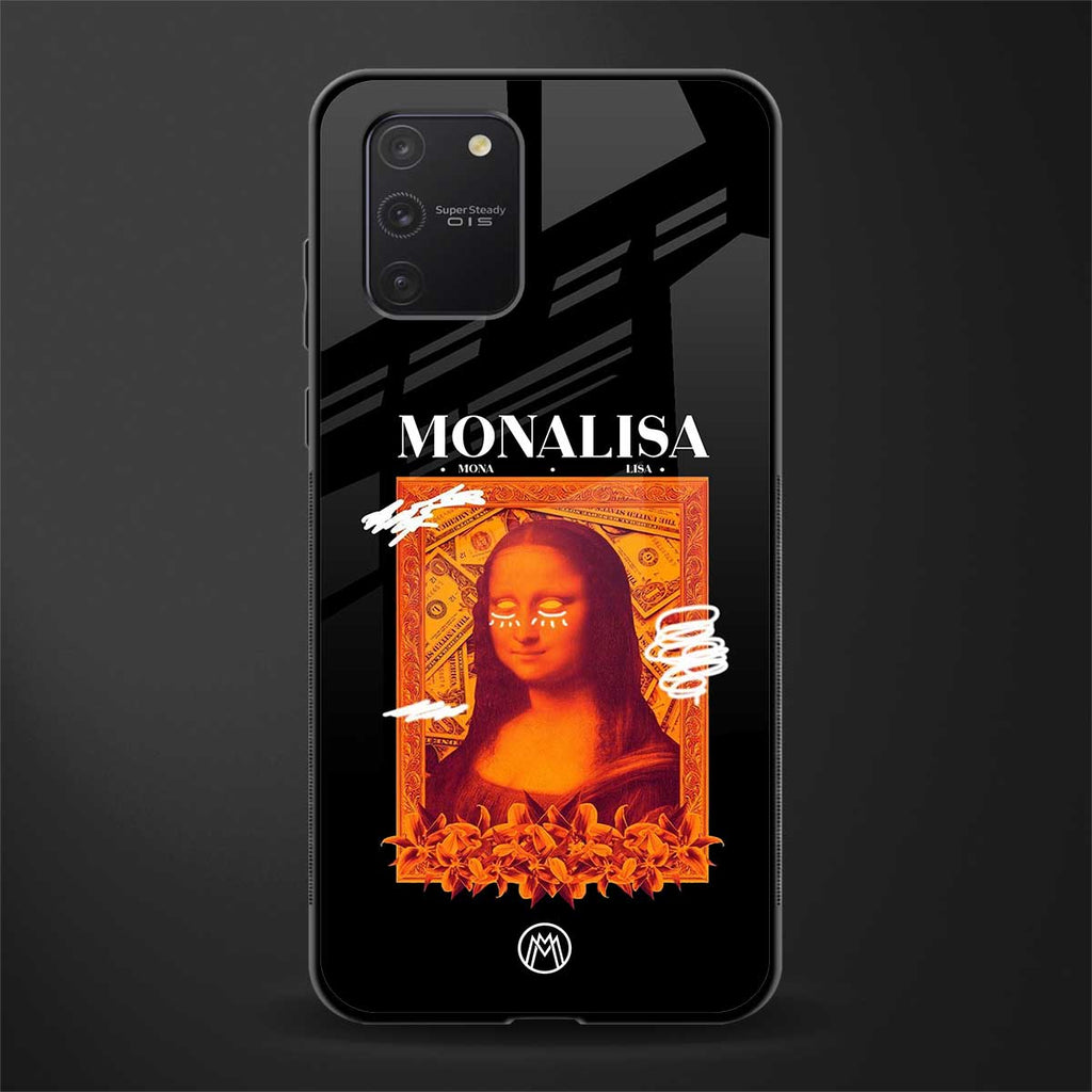 sassy mona lisa glass case for samsung galaxy a91 image
