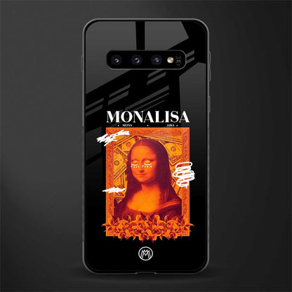 sassy mona lisa glass case for samsung galaxy s10 plus image