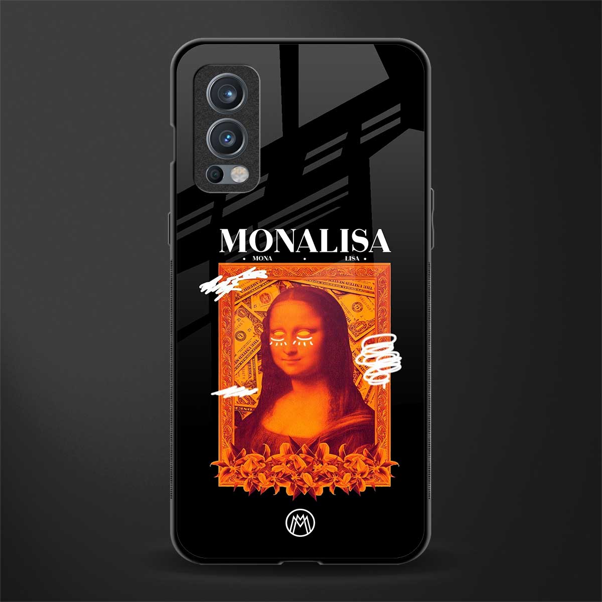 sassy mona lisa glass case for oneplus nord 2 5g image
