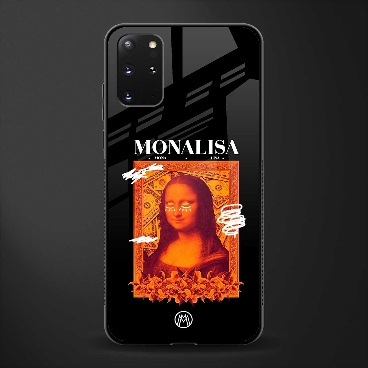 sassy mona lisa glass case for samsung galaxy s20 plus image