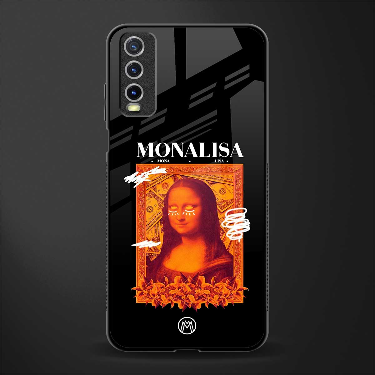 sassy mona lisa glass case for vivo y12s image