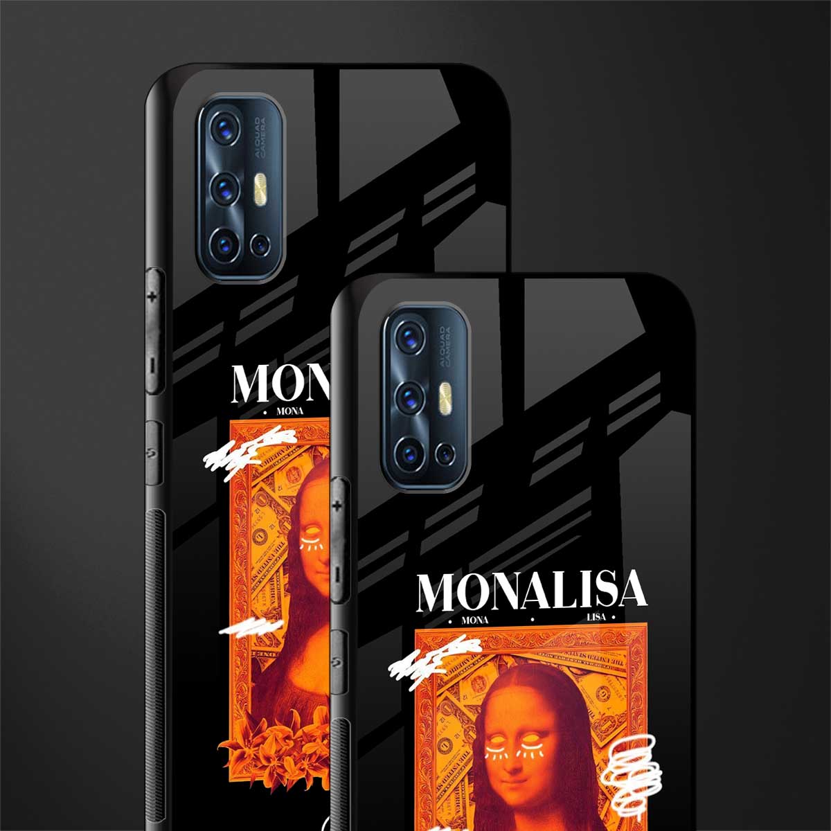 sassy mona lisa glass case for vivo v17 image-2