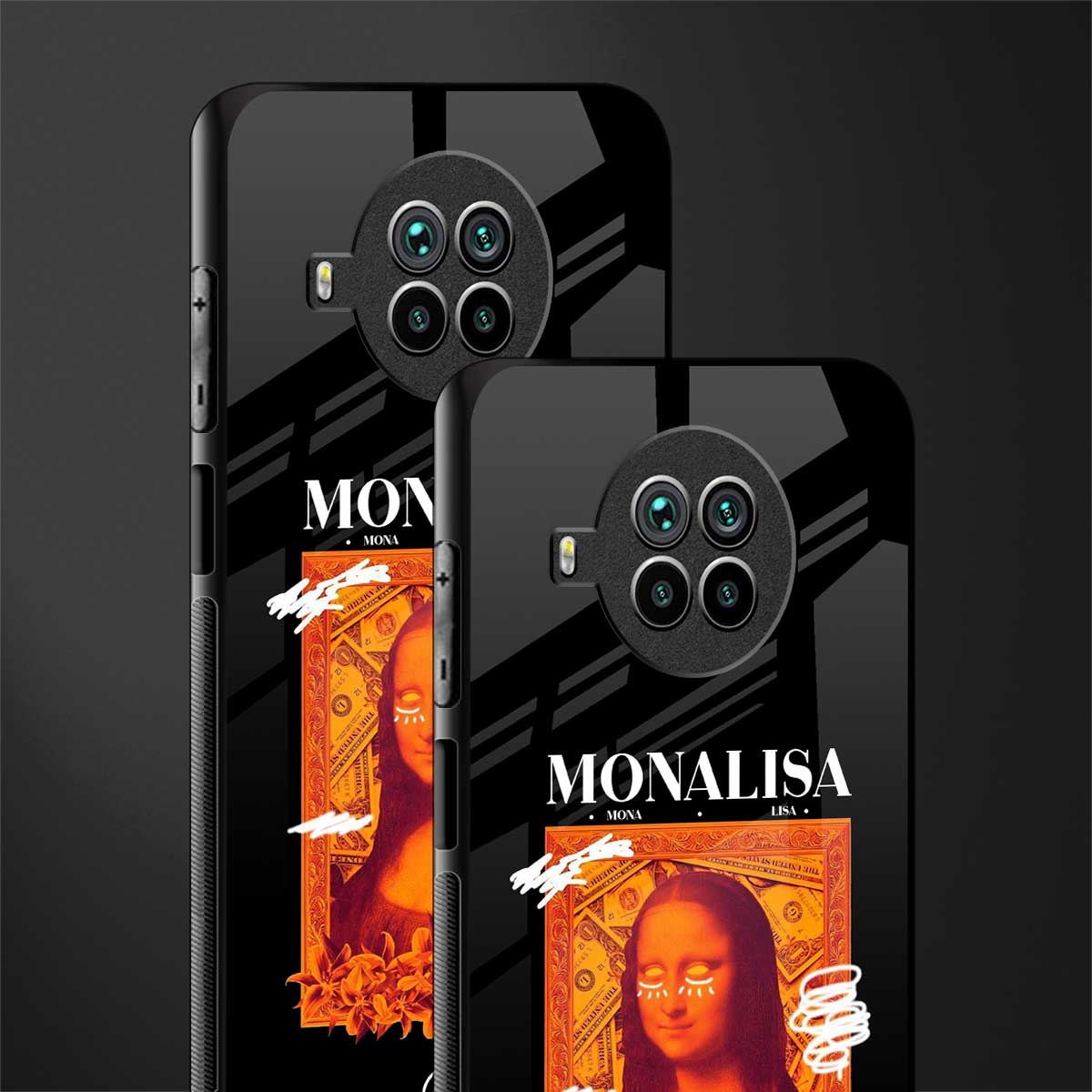 sassy mona lisa glass case for mi 10i image-2