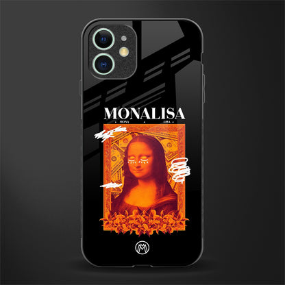 sassy mona lisa glass case for iphone 12 image