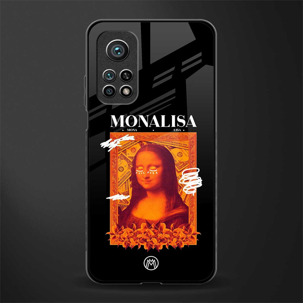 sassy mona lisa glass case for mi 10t 5g image