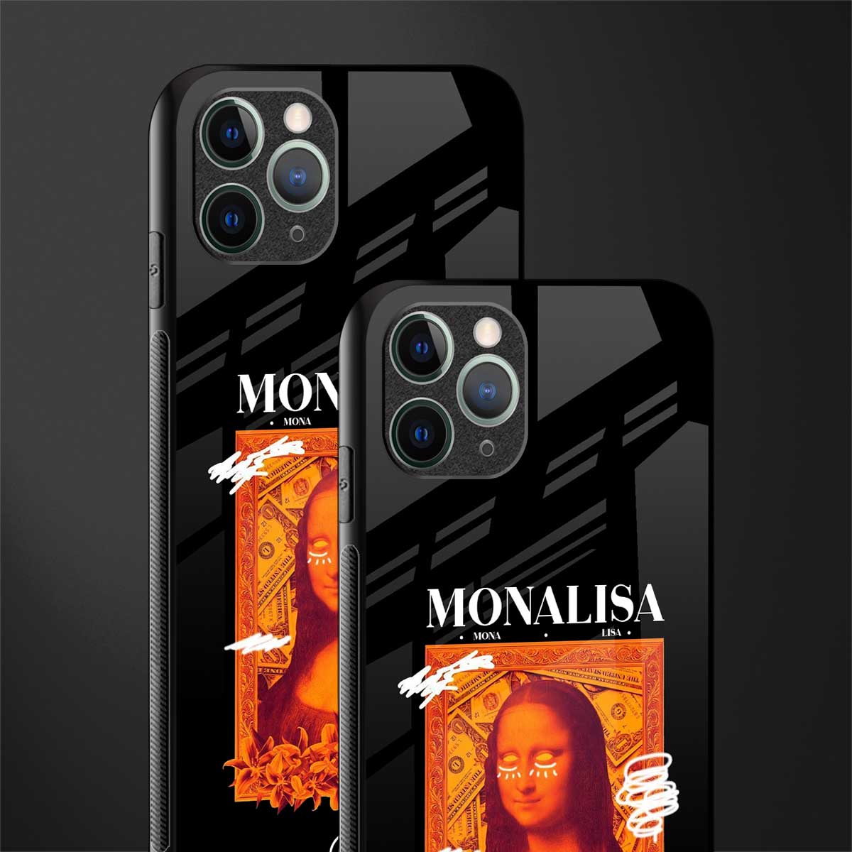 sassy mona lisa glass case for iphone 11 pro max image-2