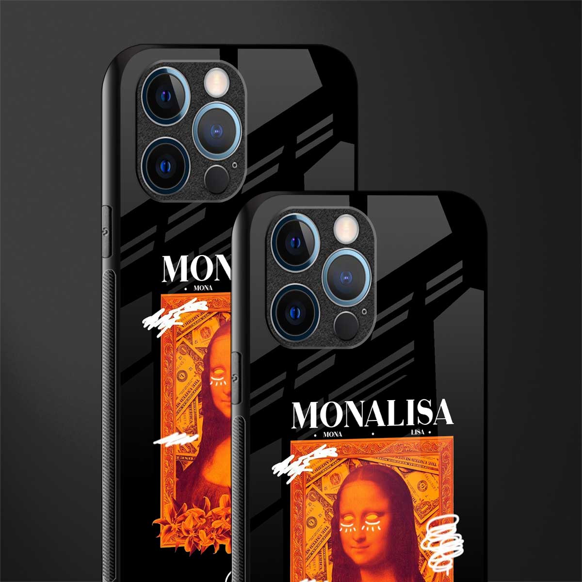 sassy mona lisa glass case for iphone 12 pro image-2