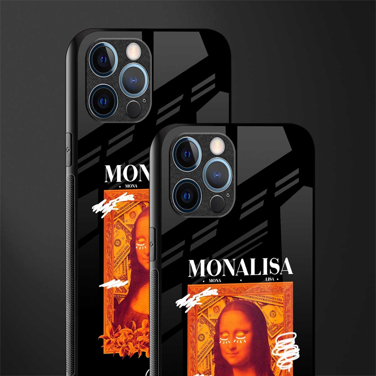 sassy mona lisa glass case for iphone 14 pro max image-2
