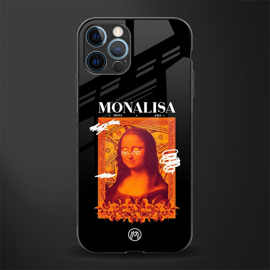 sassy mona lisa glass case for iphone 14 pro max image