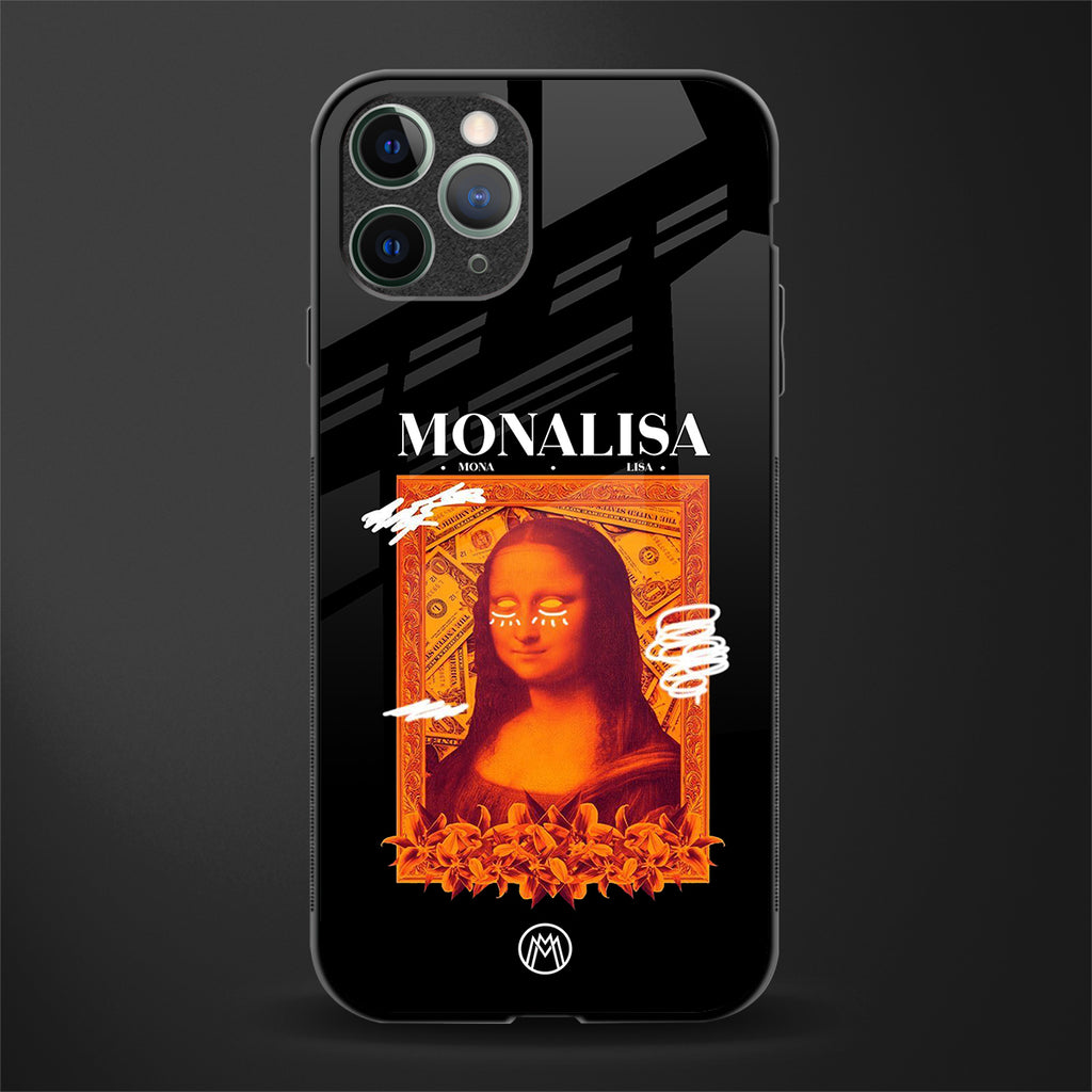 sassy mona lisa glass case for iphone 11 pro max image