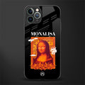 sassy mona lisa glass case for iphone 11 pro max image