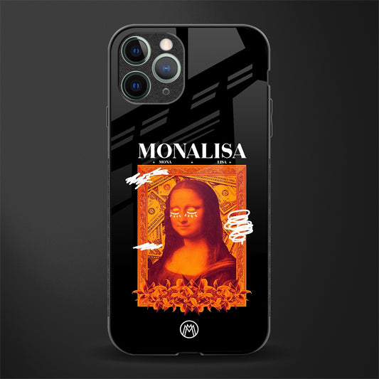 sassy mona lisa glass case for iphone 11 pro max image