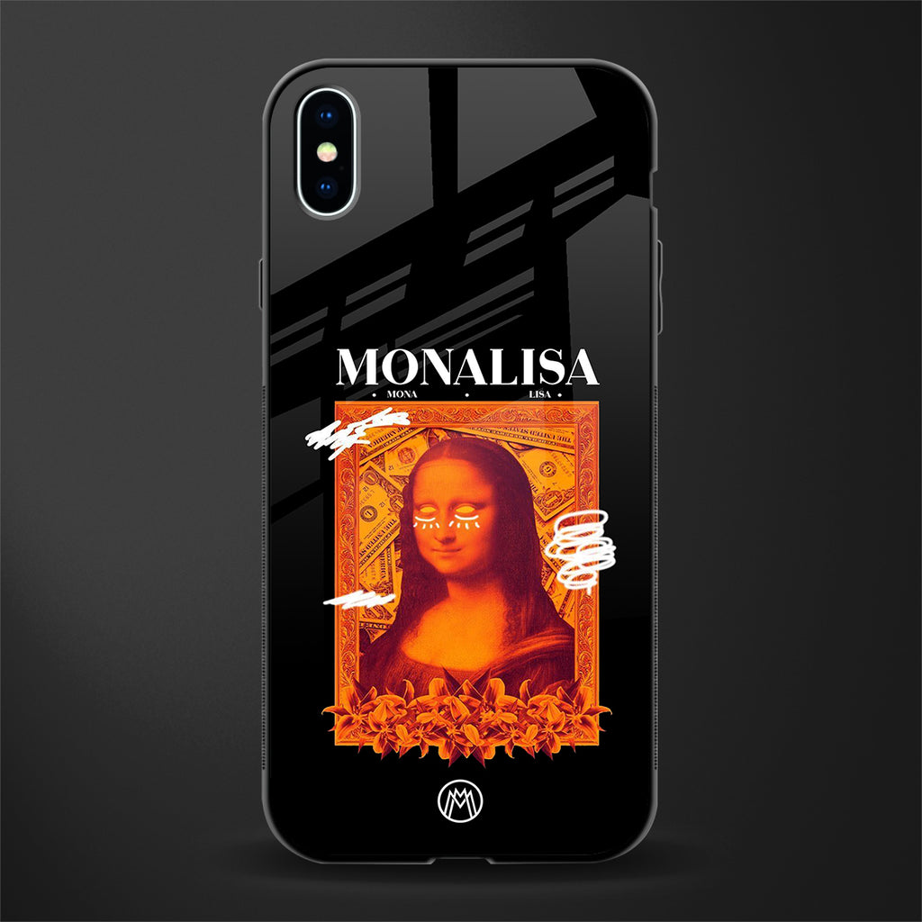 sassy mona lisa glass case for iphone xs max image