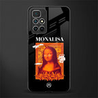 sassy mona lisa glass case for redmi 10 prime image