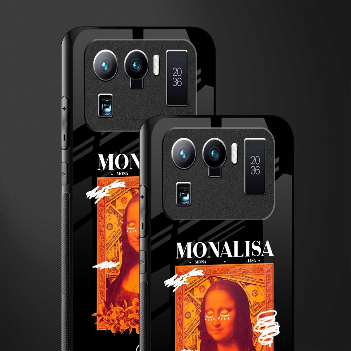 sassy mona lisa glass case for mi 11 ultra 5g image-2