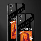 sassy mona lisa glass case for iphone xr image-2