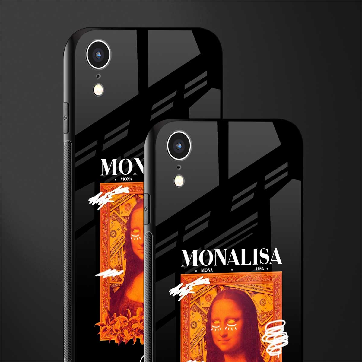 sassy mona lisa glass case for iphone xr image-2