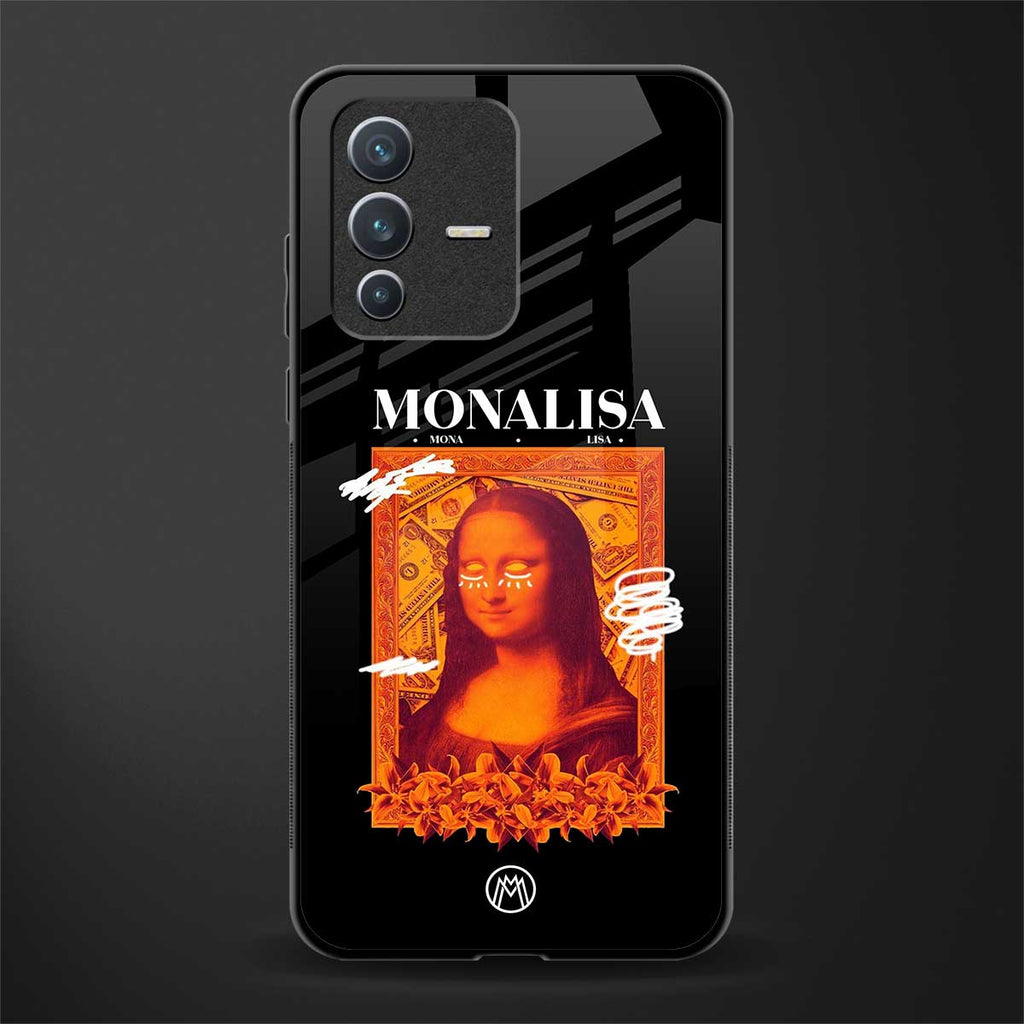 sassy mona lisa glass case for vivo v23 5g image