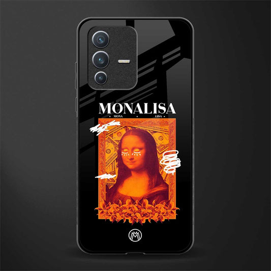 sassy mona lisa glass case for vivo v23 5g image