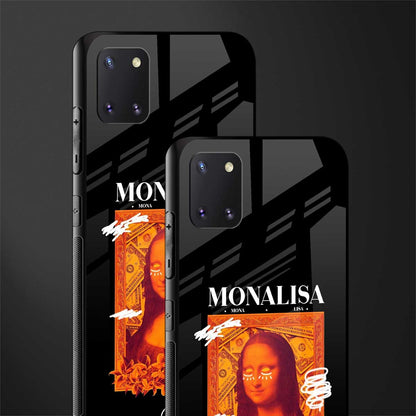 sassy mona lisa glass case for samsung a81 image-2