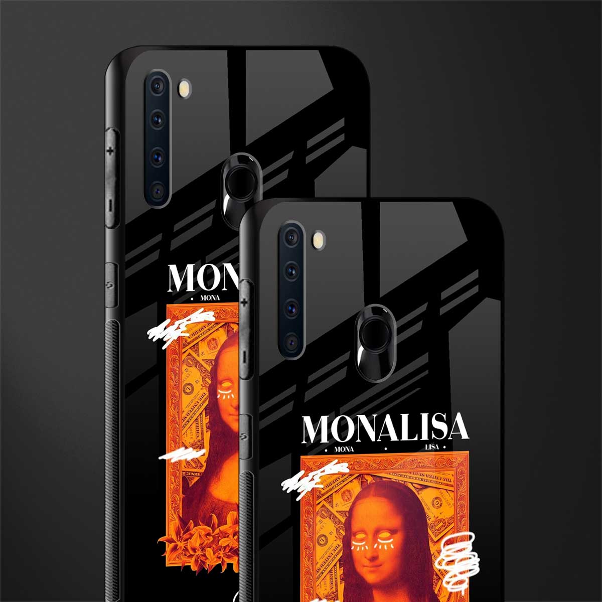 sassy mona lisa glass case for samsung a21 image-2