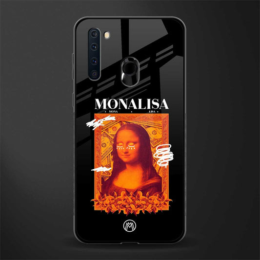 sassy mona lisa glass case for samsung a21 image