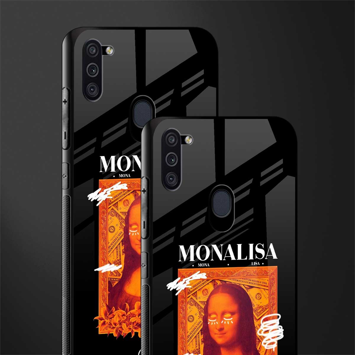 sassy mona lisa glass case for samsung galaxy m11 image-2