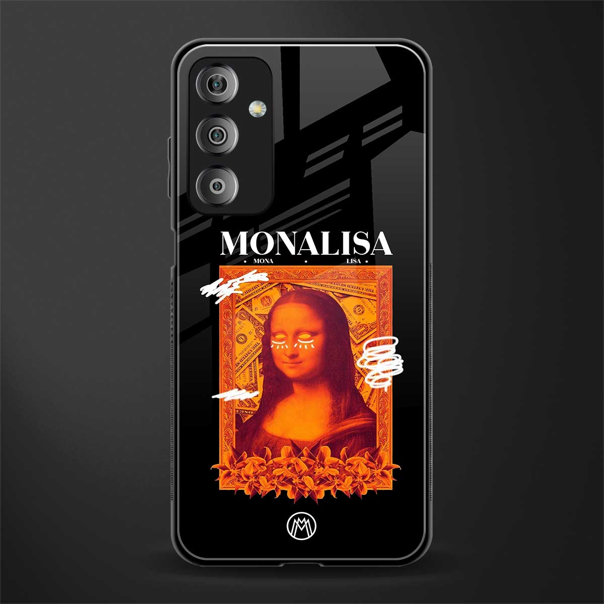 sassy mona lisa back phone cover | glass case for samsung galaxy f23 5g