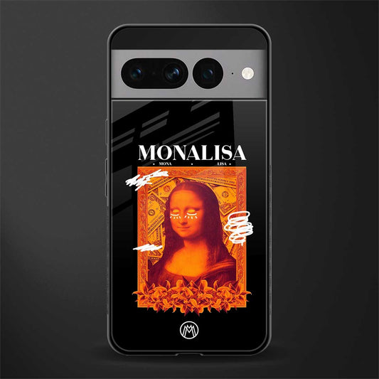 sassy mona lisa back phone cover | glass case for google pixel 7 pro