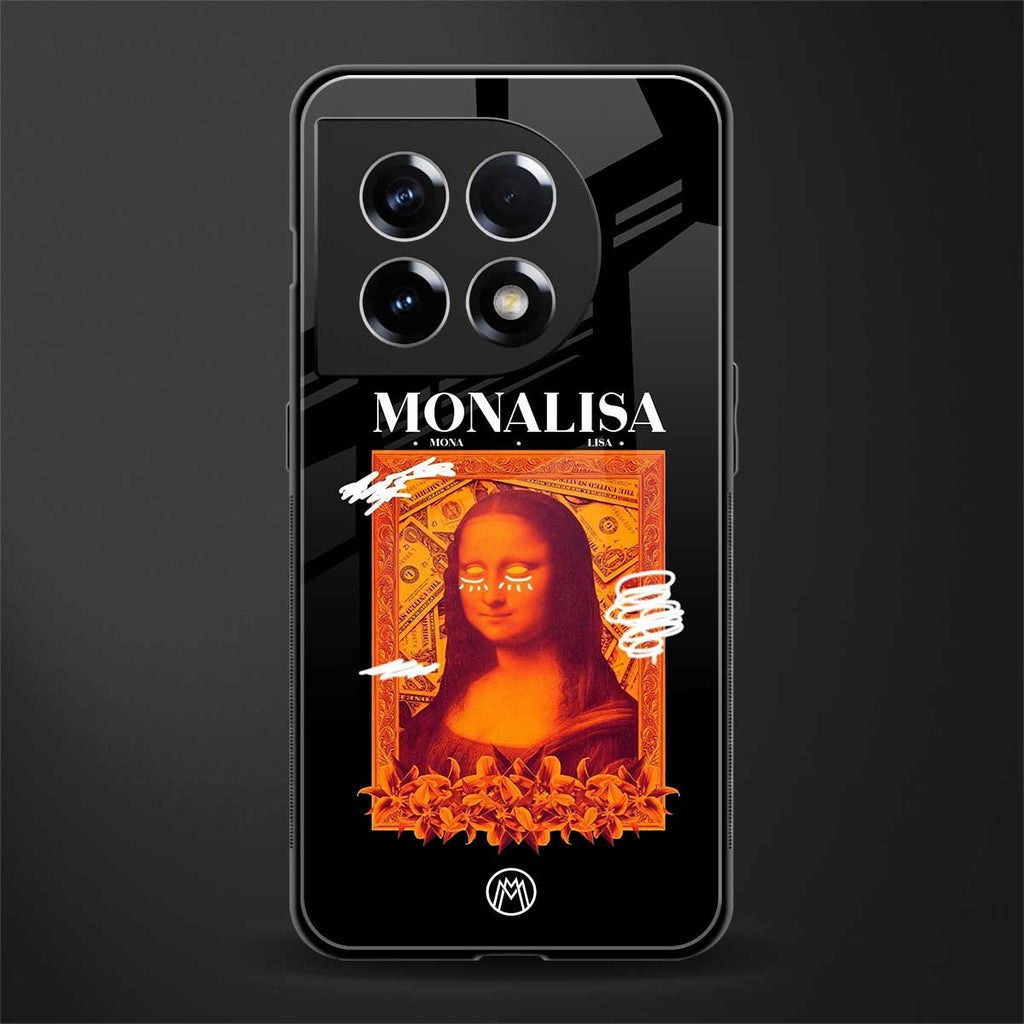 sassy mona lisa back phone cover | glass case for oneplus 11