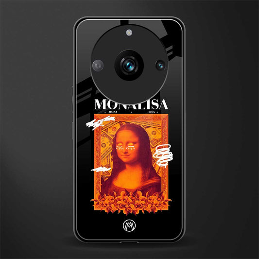 sassy mona lisa back phone cover | glass case for realme 11 pro 5g