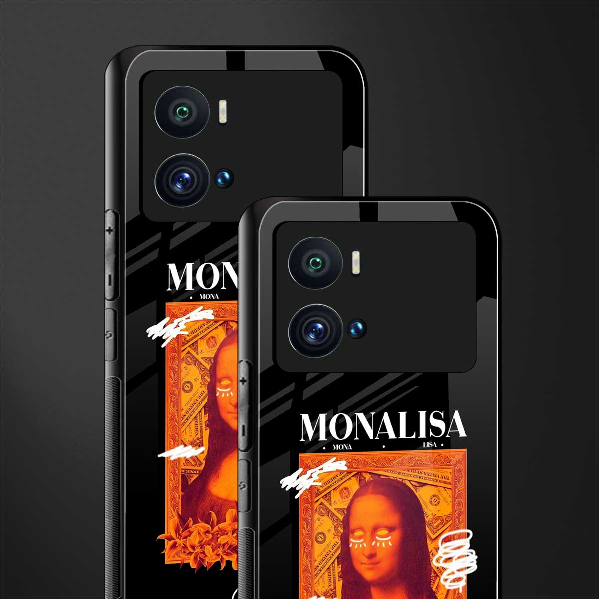 sassy mona lisa back phone cover | glass case for iQOO 9 Pro