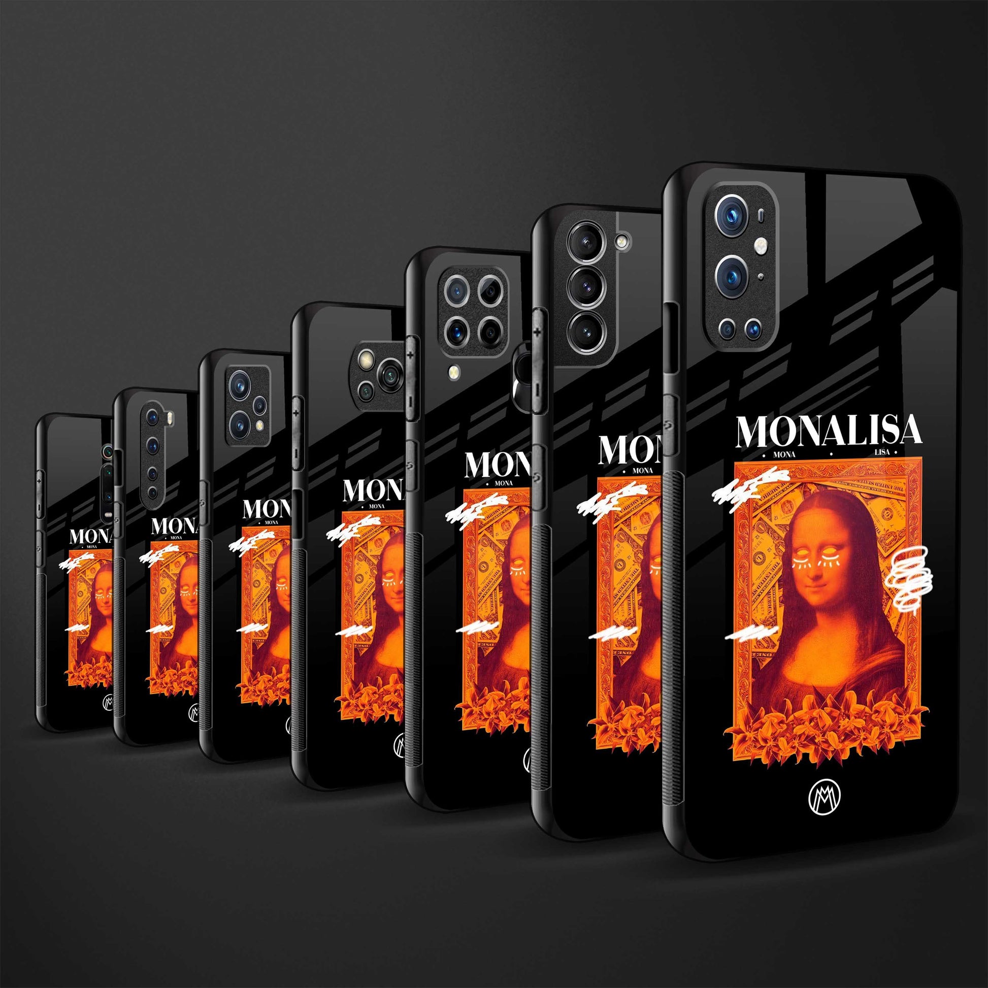 sassy mona lisa back phone cover | glass case for samsung galaxy a14 5g