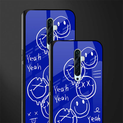sassy smiley faces glass case for oppo reno 2f image-2